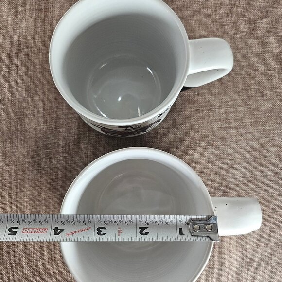 Two Ceramic Skeletons On Motor Scooter Bikes 18 Inch Mugs Cobwebs And Cauldrons - Picture 9 of 9